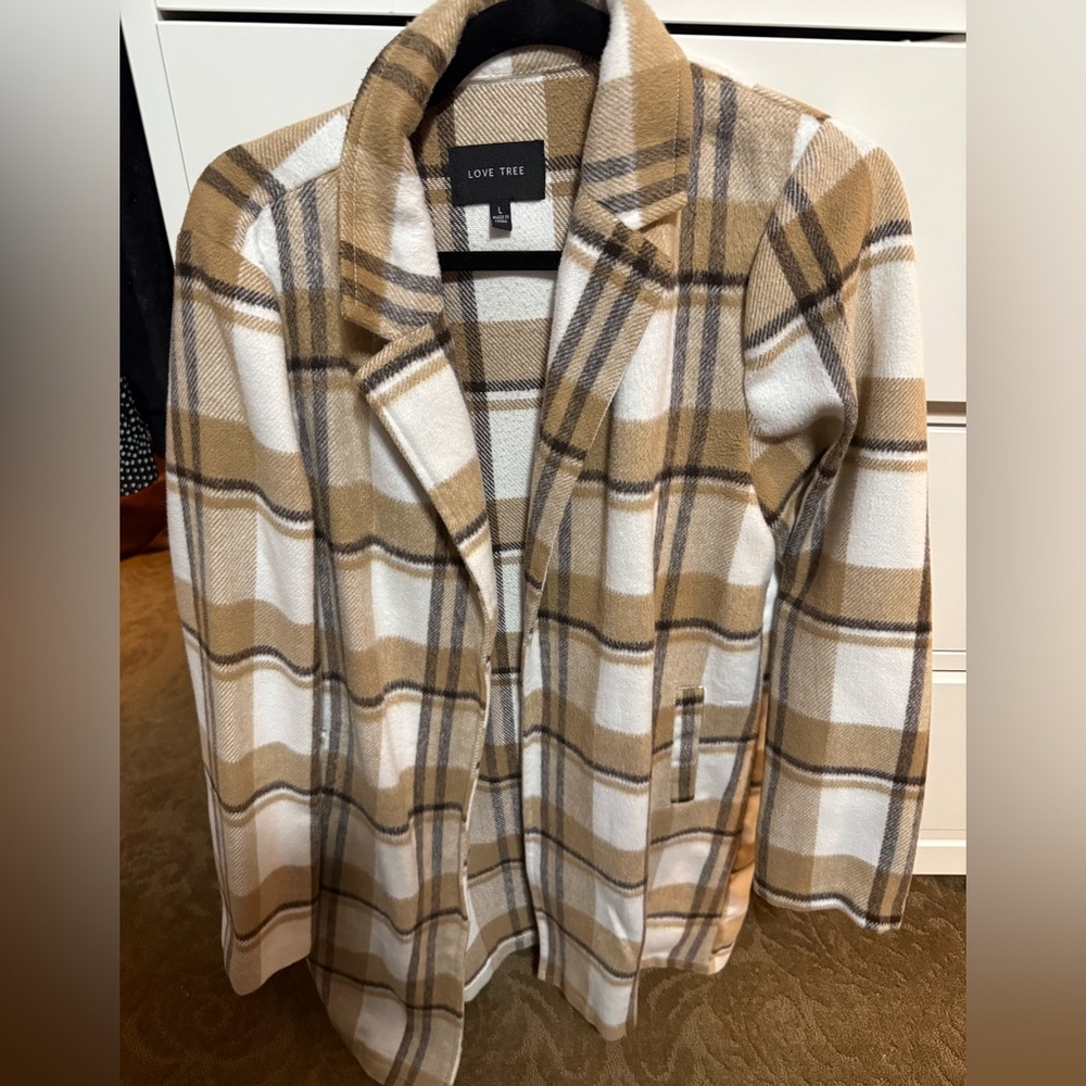 Love tree long shacket size L